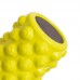 Роллер массажный цилиндр (ролик мфр) заполненный пеной 36см Grid Bubble Roller Zelart FI-5714 Лимонный