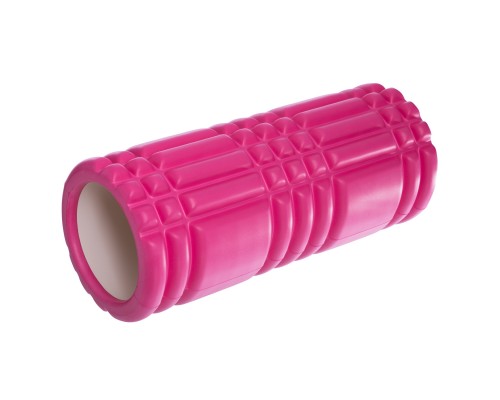 Роллер массажный цилиндр (ролик мфр) 33см Grid 3D Roller SP-Sport FI-6277 Розовый