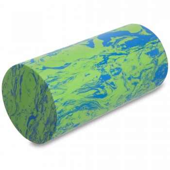 Роллер массажный цилиндр гладкий 30см SP-Sport FI-1731 Голубой-салатовый