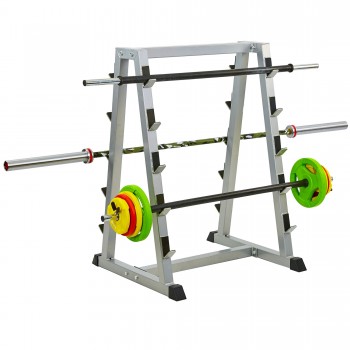 Стойка для штанг Zelart TA-8216 размер-90х85х127см серый Стойка для штанг Zelart TA-8216 размер-90х85х127см серый