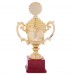 Кубок спортивный с ручками и крышкой SP-Sport C-896-3B высота 29,5см золотой