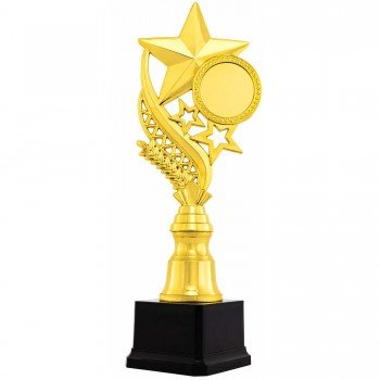 Фигура наградная эмблемоноситель SP-Sport Звезды YK638A высота 32см золото