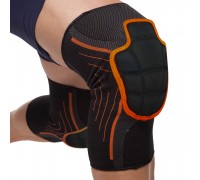 Наколенники спортивные MUTE MT-302-2 M 2шт черный-оранжевый Наколенники спортивные MUTE MT-302-2 M 2шт черный-оранжевый