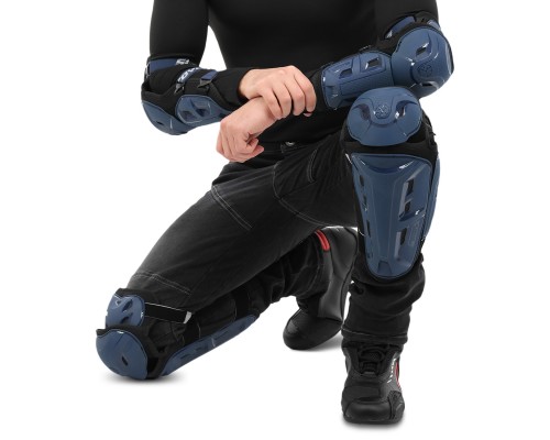Комплект мотозащиты наколенники и налокотники SCOYCO K26H26N S-L синий Синий