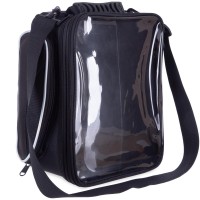 Сумка на бак мотоцикла на магнитах с окном под телефон Tank Bag BUOTAI M-2834 30х24х12см черный