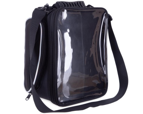 Сумка на бак мотоцикла на магнитах с окном под телефон Tank Bag BUOTAI M-2834 30х24х12см черный