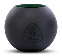 Гиря-колокол чугунная окрашенная BALL BELL LiveUp LP8047-18LB вес 8кг черный