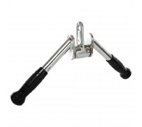 Рукоятка для тяги на трицепс V-образная ручка для блочного тренажера LiveUp LP8192B хром