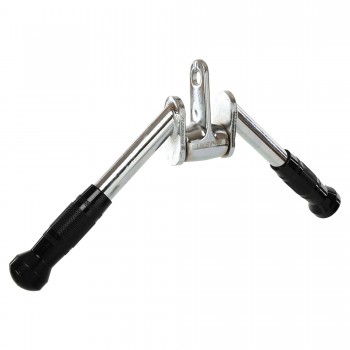 Рукоятка для тяги на трицепс V-образная ручка для блочного тренажера LiveUp LP8192B хром