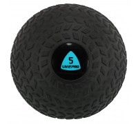 Слэмбол мяч набивной для кроссфита и фитнеса Slam Ball LiveUp LP8105-5 5кг черный