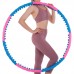 Обруч массажный Хула Хуп SP-Planeta Hula Hoop DOUBLE GRACE MAGNETIC JS-6008 8 секций розовый-синий