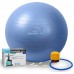М'яч для фітнесу (фітбол) PowerPlay 4001 Ø65 cm Gymball Синій + помпа