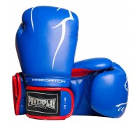Боксерські рукавиці PowerPlay 3018 Jaguar Сині 16 унцій