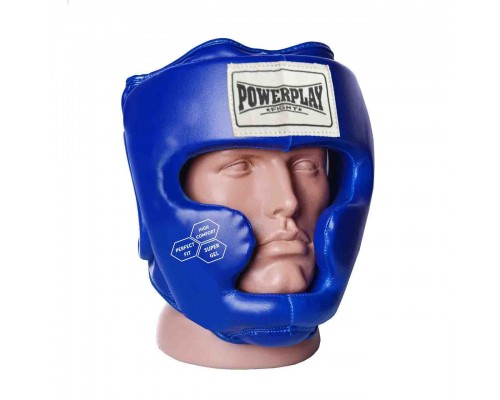 Боксерський шолом тренувальний PowerPlay 3043 Синій M
