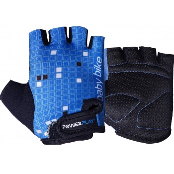 Велорукавички PowerPlay 5451 Синьо-білі XS