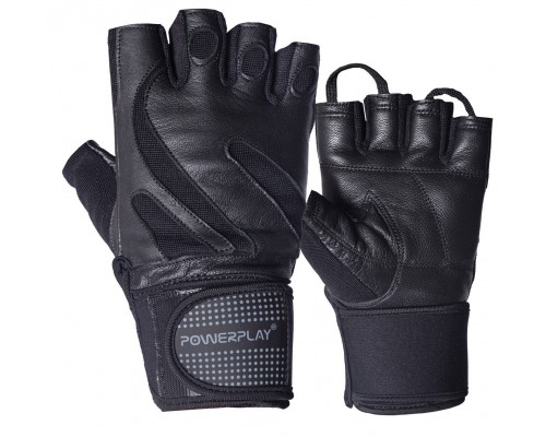 Рукавички для фітнесу PowerPlay 1064 Чорні XL