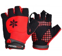 Велорукавички жіночі PowerPlay 5284 A Червоні XS