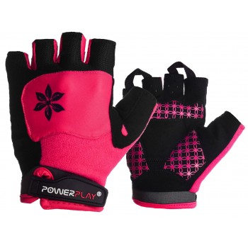 Велорукавички жіночі PowerPlay 5284 C Рожеві XS