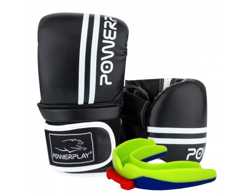 Снарядні рукавиці PowerPlay 3025 Чорно-Білі S