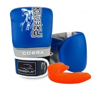 Снарядні рукавиці PowerPlay 3038 Синьо-сірі S