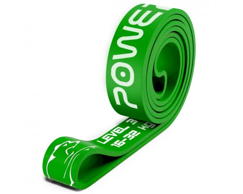 Еспандер-петля (гумка для фітнесу і кроссфіту) PowerPlay 4115 Power Band Зелена (16-32kg)