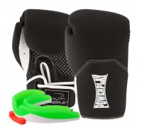 Боксерські рукавиці PowerPlay 3011 Evolutions Чорно-Білі карбон 16 унцій