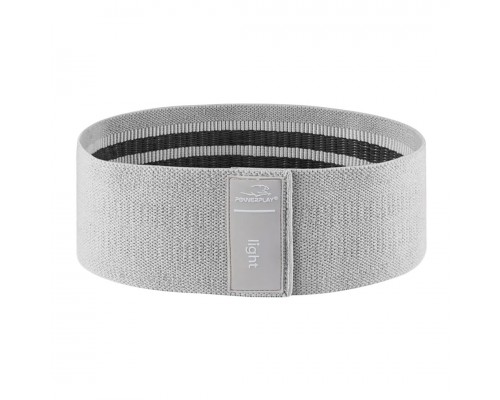 Тканева гумка для фітнесу та спорту PowerPlay 4111 Hip Band S  Heavy Сіра (d_64cm)