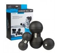 Набір масажних м'ячиків PowerPlay 4007 EPP Massage Ball Чорні (3 шт.) Набір масажних м'ячиків PowerPlay 4007 EPP Massage Ball Чорні (3 шт.)