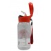 Пляшка для води CASNO 400 мл KXN-1195 Червона (краб) з соломинкою