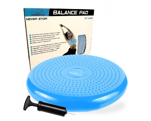 Балансувальна масажна подушка PowerPlay 4009 Balance Pad (Ø33) Синя