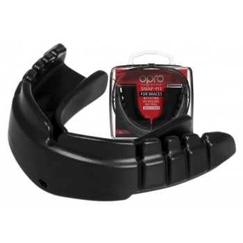 Капа боксерська OPRO Snap-Fit FOR BRACES Black (art.002318001)