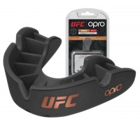 Капа боксерська OPRO Junior Bronze UFC Hologram Black (art.002264001)