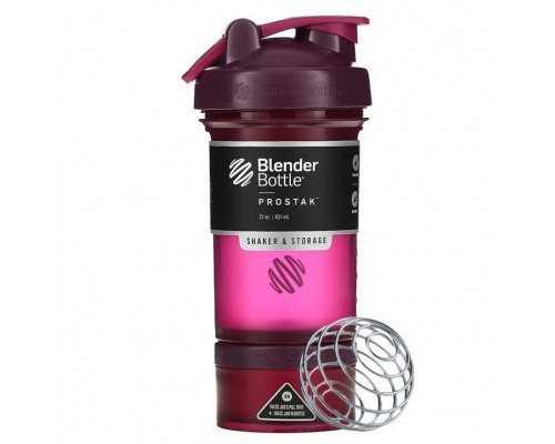 Шейкер спортивний BlenderBottle ProStak 22oz/650ml з 2-ма контейнерами Plum
