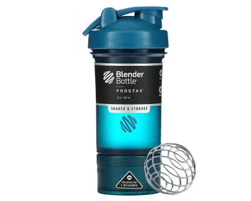 Шейкер спортивний BlenderBottle ProStak 22oz/650ml з 2-ма контейнерами Navy
