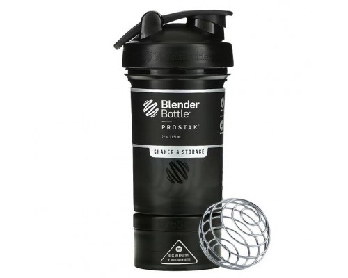 Шейкер спортивний BlenderBottle ProStak 22oz/650ml з 2-ма контейнерами Black