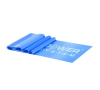 Стрічка-еспандер для спорту та реабілітації Power System PS-4121 Flat Stretch Band Level 1 Blue (1-2,5кг.)