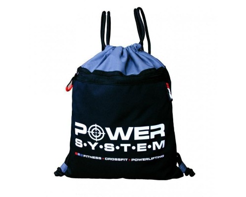 Рюкзак спортивний Power System PS-7011 Gym Sack Alpha Blak/Grey