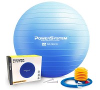 М'яч для фітнесу (фітбол) Power System PS-4011 Ø55 cm PRO Gymball Blue М'яч для фітнесу (фітбол) Power System PS-4011 Ø55 cm PRO Gymball Blue