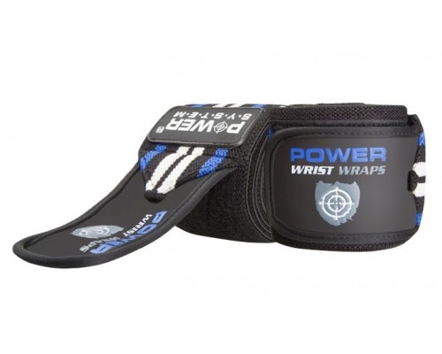 Кистьові бинти Power System PS-3500 Wrist Wraps  Blue/Black