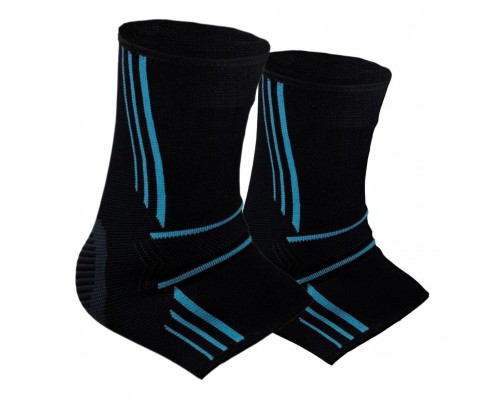 Бандажі на гомілкостоп Power System PS-6022 Ankle Support Evo Black/Blue (2шт.) L