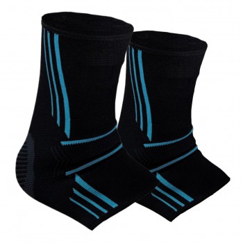 Бандажі на гомілкостоп Power System PS-6022 Ankle Support Evo Black/Blue (2шт.) XL Бандажі на гомілкостоп Power System PS-6022 Ankle Support Evo Black/Blue (2шт.) XL