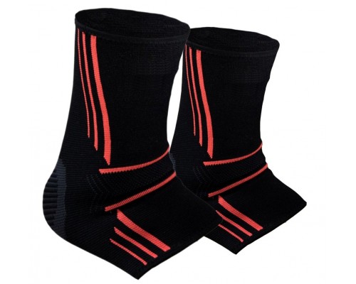 Бандажі на гомілкостоп Power System PS-6022 Ankle Support Evo Black/Orange (2шт.) M