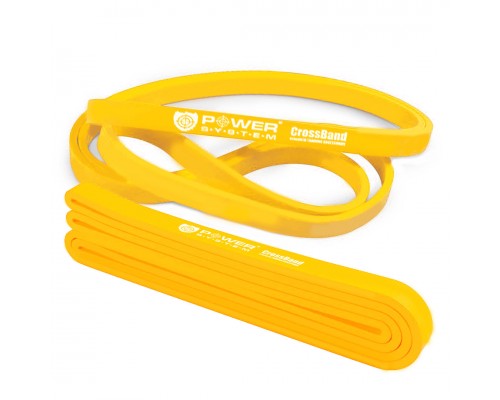 Еспандер-петля (гумка для фітнесу і кроссфіту) Power System PS-4051 CrossFit Level 1 Yellow (опір 4-25 кг)