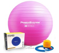 М'яч для фітнесу (фітбол) Power System PS-4011 Ø55 cm PRO Gymball Pink М'яч для фітнесу (фітбол) Power System PS-4011 Ø55 cm PRO Gymball Pink