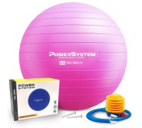 М'яч для фітнесу (фітбол) Power System PS-4012 Ø65 cm PRO Gymball Pink М'яч для фітнесу (фітбол) Power System PS-4012 Ø65 cm PRO Gymball Pink