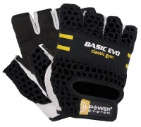 Рукавички для фітнесу Power System PS-2100 Basic EVO Black/Yellow Line L