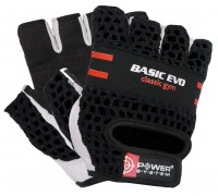Рукавички для фітнесу Power System PS-2100 Basic EVO Black/Red Line L
