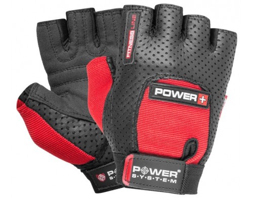 Рукавички для фітнесу Power System PS-2500 Power Plus Black/Red L