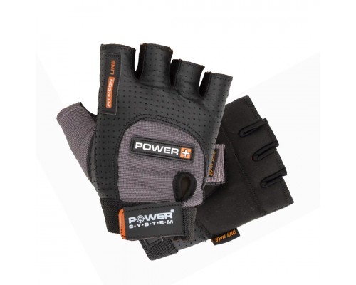 Рукавички для фітнесу Power System PS-2500 Power Plus Black/Grey XXL