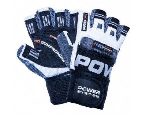 Рукавички для фітнесу Power System PS-2700 No Compromise Grey/White M
